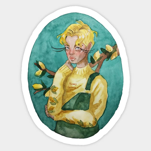 Lemon boi Sticker by SosiCreatesArt